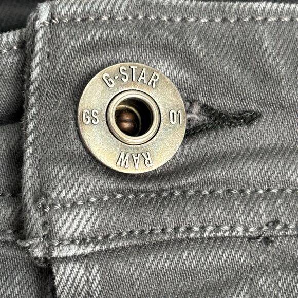 G Star Mens Jeans 32X30 G raw G Bleid Black Distressed Slim Workwear 90s - Picture 15 of 16